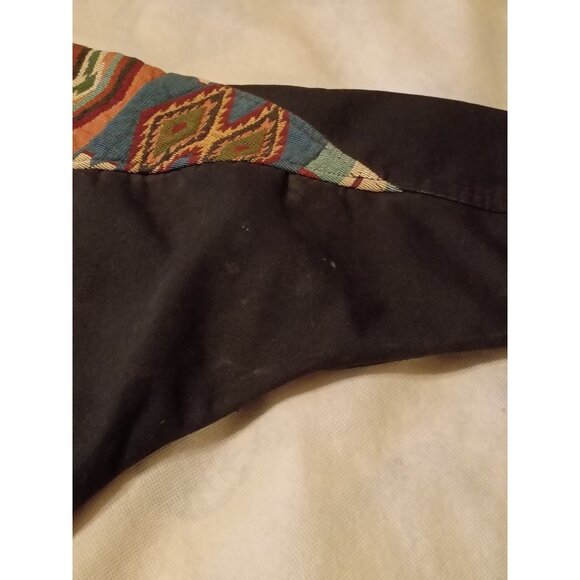 Vintage David James Lined Aztec Canvas Jacket Size Medium - Picture 10 of 11